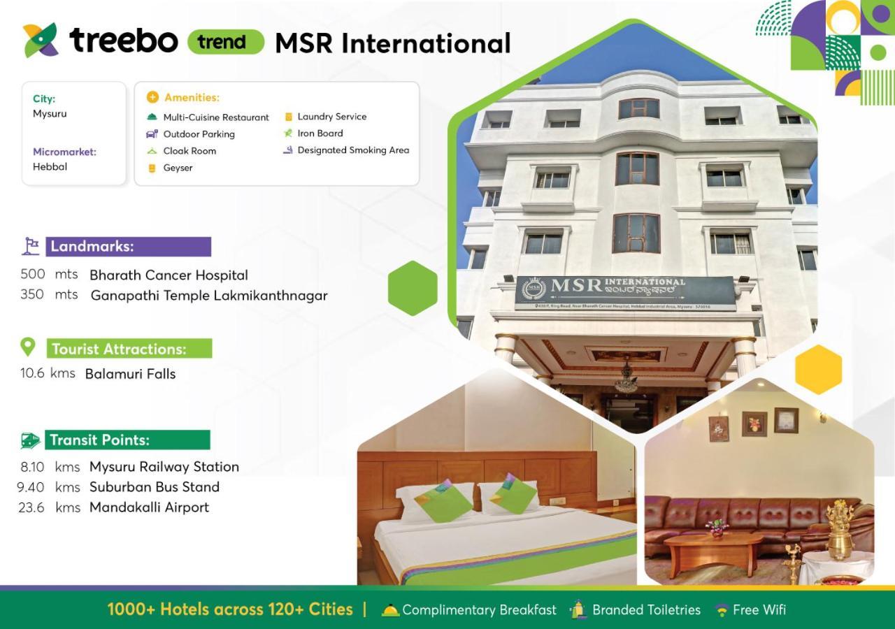 Treebo Trend Msr International - Hebbal Otel Maisur Dış mekan fotoğraf